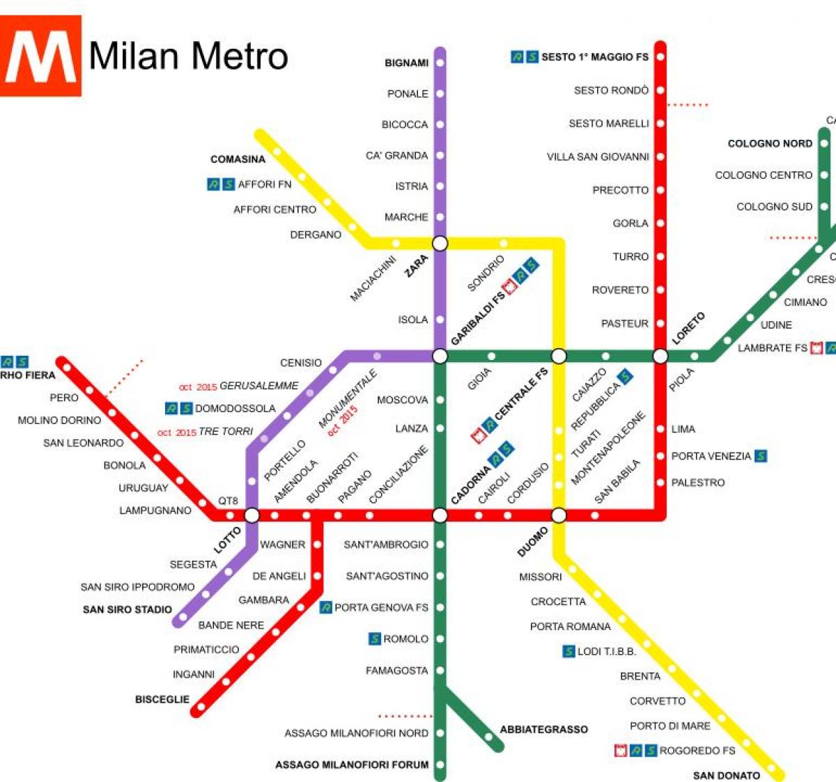 Милан Италија железничка станица мапи