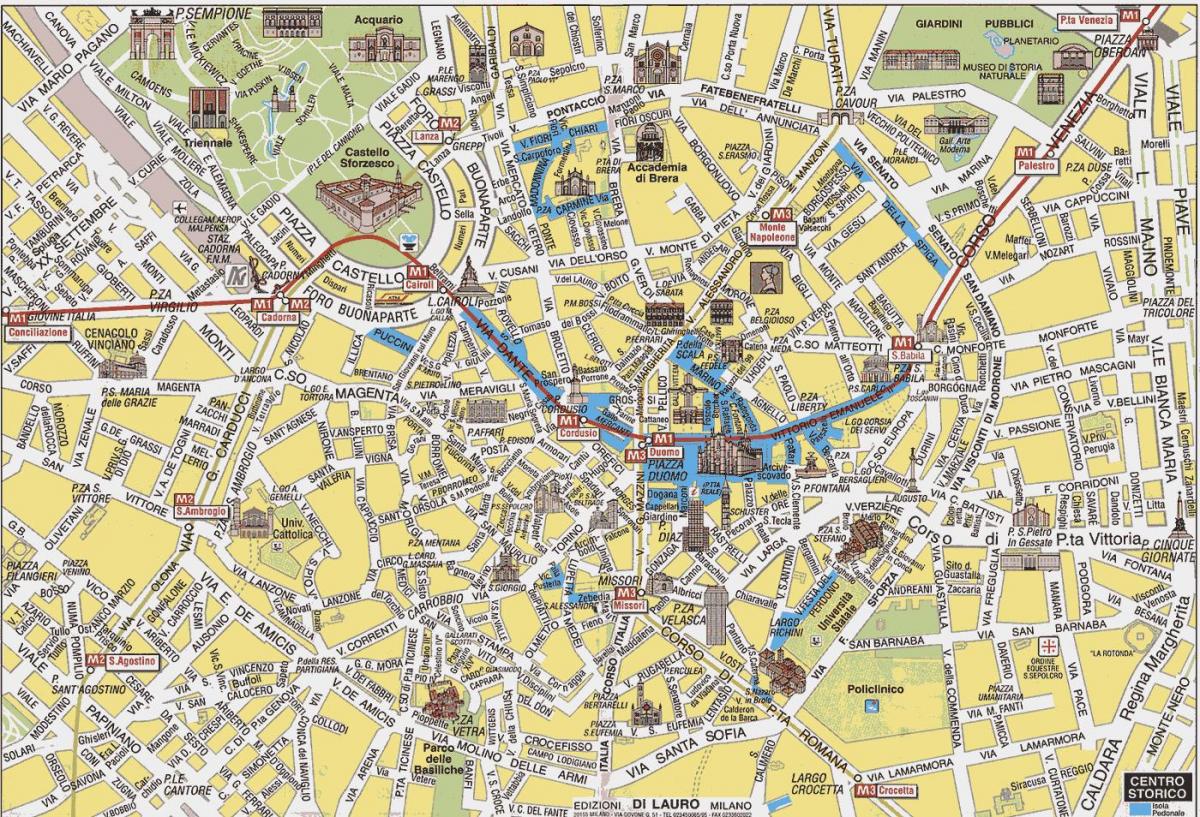 Милано Италија карта