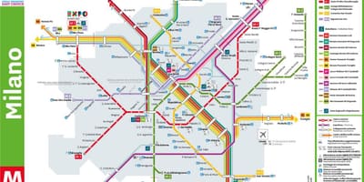 Карта станице Луке Милано Гарибалди 