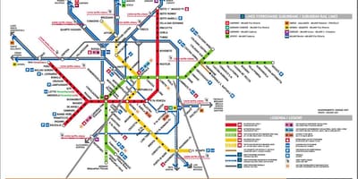 Карта централне железничке станице Милана 