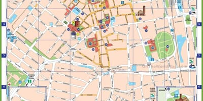 Милан Италија знаменитости карта