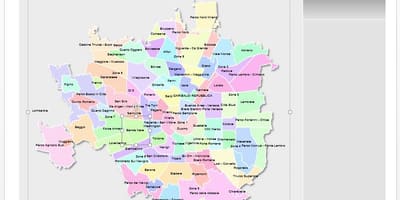 Карта Милана подручја
