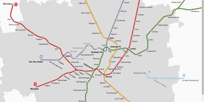 Карта банкомата Милано трамвај