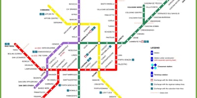 Метро Милано мапи 