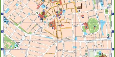 Карта Милана са знаменитостима