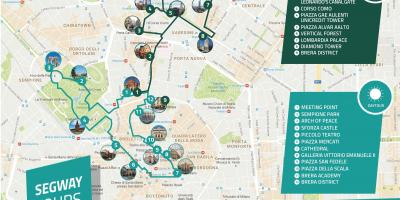Ходање Милан тоур мапи